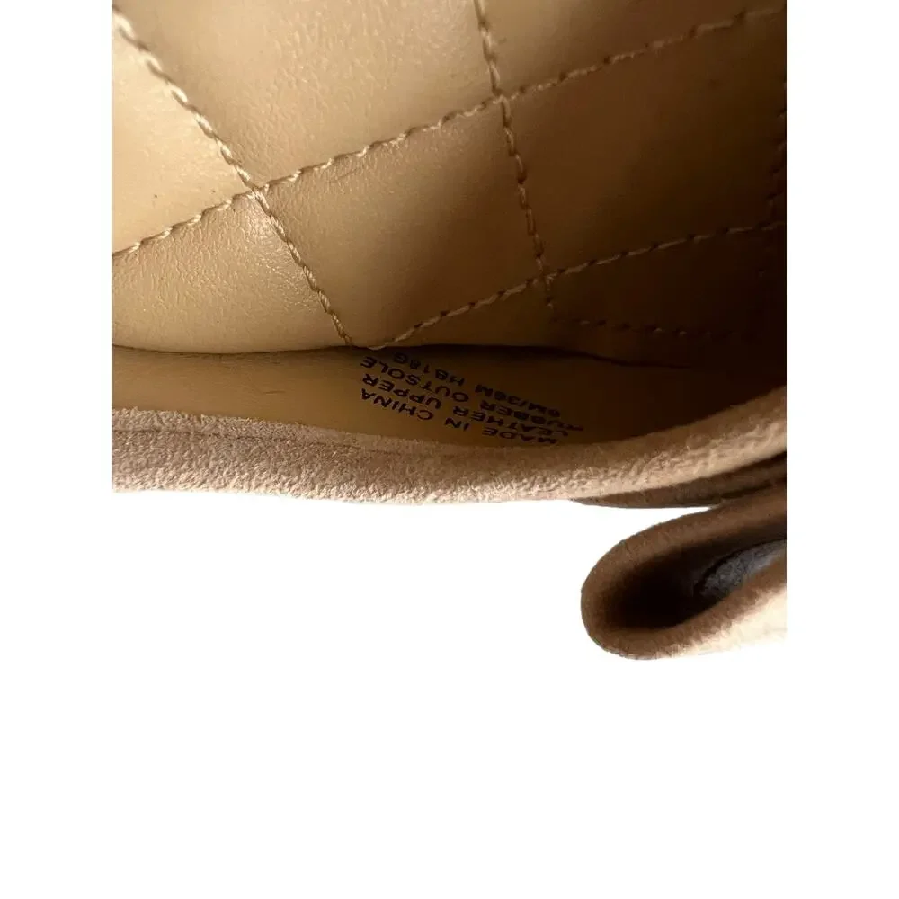 Michael Kors modest nude suede low heels bow detail 6